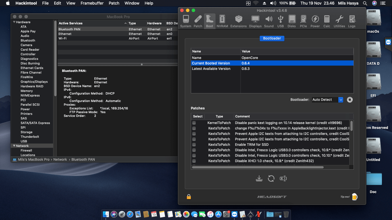 Asus X441UA WX095T [SkyLake   Intel HD 520 + I2C]   OpenCore 9
